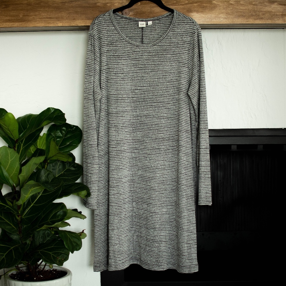 Gap Grey Striped Dress